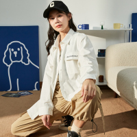 唐狮秋冬新款工装衬衫女百搭休闲白色衬衣男友风宽松长袖衬衫