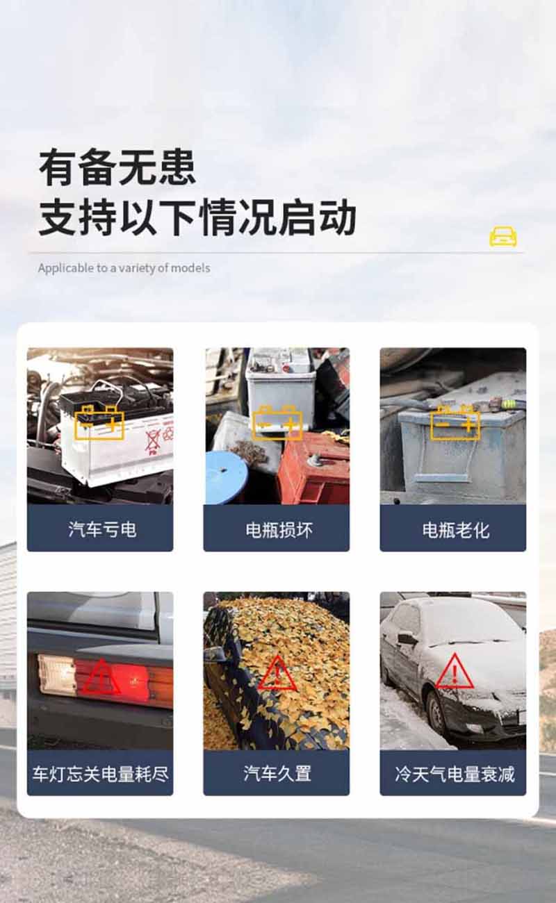 SUXINGAUTO 汽车应急启动电源 12V24V货车卡车救援打火搭电宝 STO8高清大图