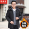 YUANSU爸爸冬装外套加绒加厚中长款棉袄40岁50棉服中老年人男士爷爷棉衣棉衣