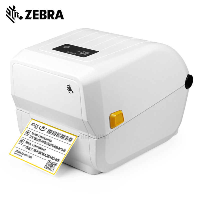 斑马 ZD888T 白色标签打印机 热转印条码打印机不干胶吊牌快递电子面单(单位:台)