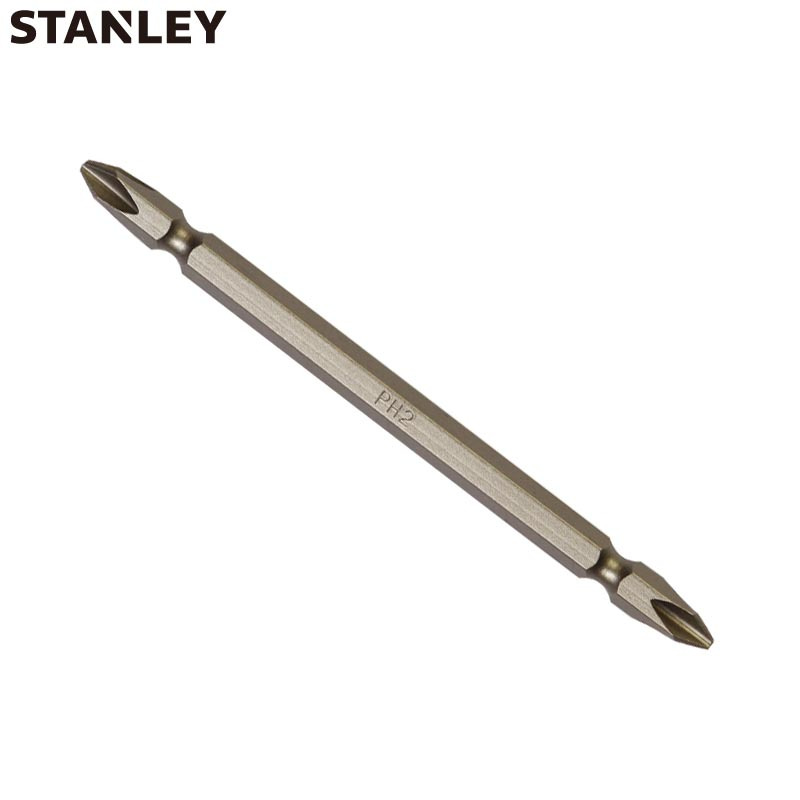 史丹利(Stanley)6.3MM系列110mm双头旋具头PH2-PH2x110mm x5 63-112F-23
