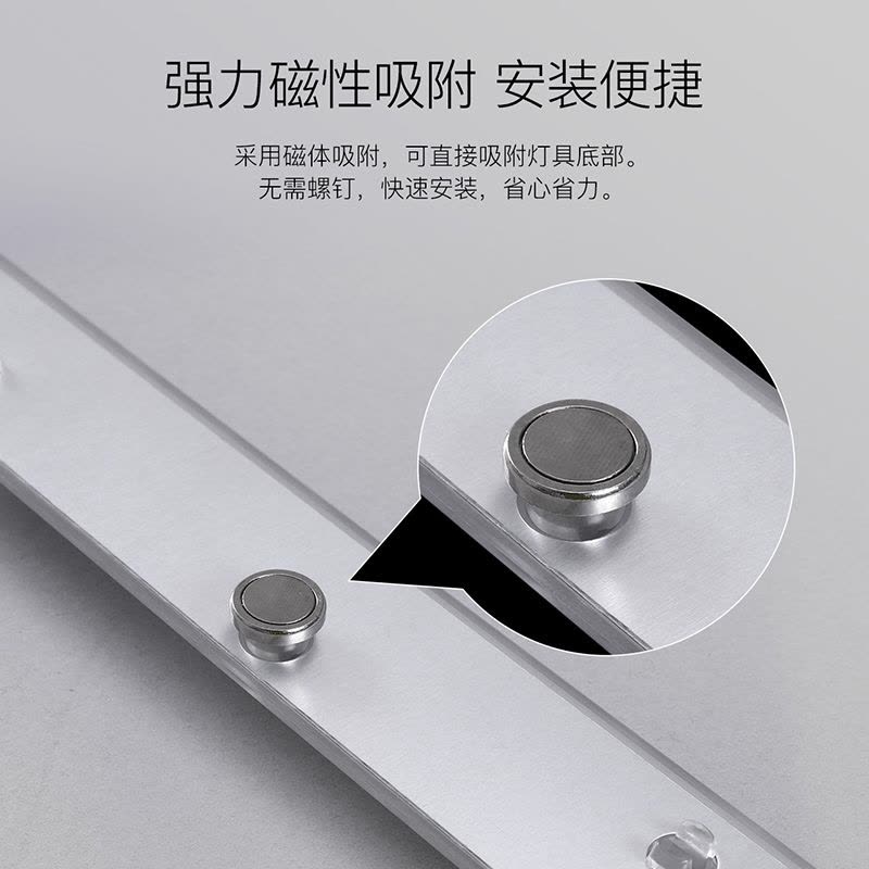 雷士照明(NVC)LED条形灯板磁铁吸附透镜灯条客厅卧室吸顶灯管光源改造灯条可替换灯板图片