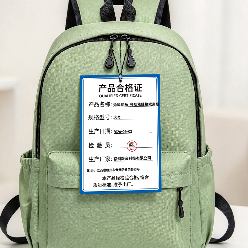 沁渝优品 多功能储物双肩包 大号 个高清大图
