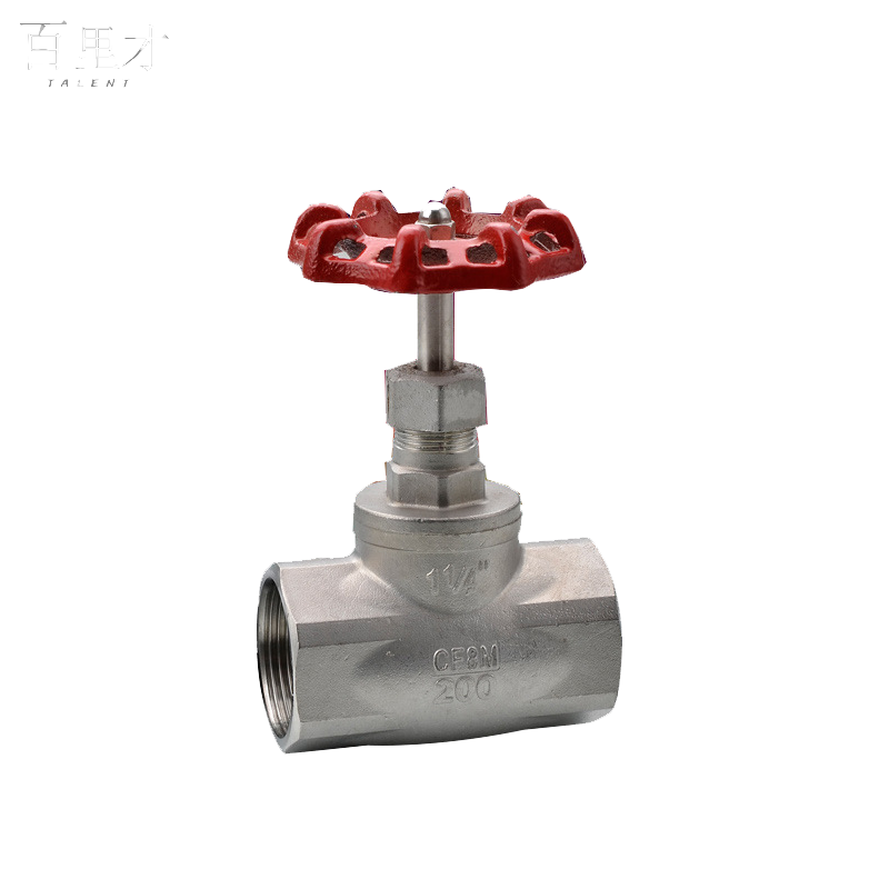 不锈钢丝扣截止阀 DN20高清大图