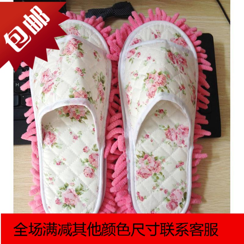 家用清器 擦地板懒人鞋套 拖地拖鞋套脚套可拆洗拖把布w