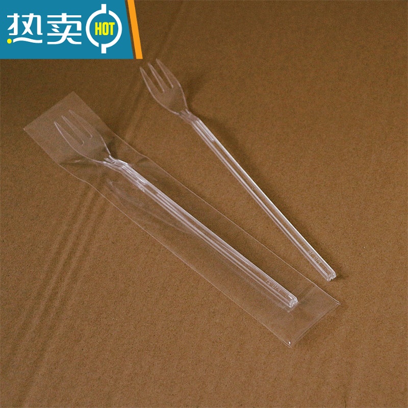 敬平奶茶店水果叉长柄水果茶用叉子单独包装鲜果塑料水果签 独立14cm粉红叉300支高清大图