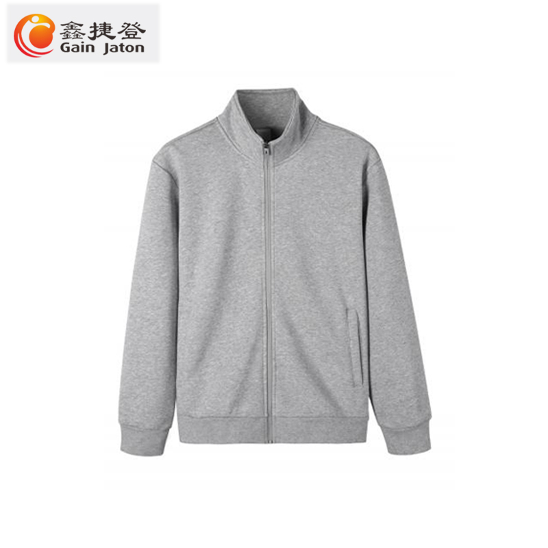 鑫捷登 男女同款超柔复合加绒上衣 花灰色 S