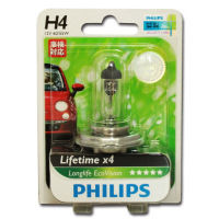飞利浦(PHILIPS)恒劲光H4环保长寿型升级型汽车灯泡大灯近光灯远光灯卤素灯单支装 色温3100K