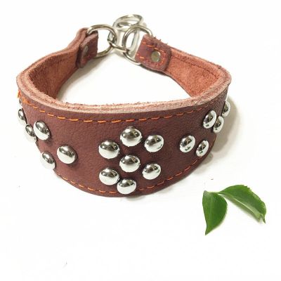 狗狗项圈格力灵缇惠比特脖套牛皮中小型犬格惠狗脖圈幼犬细犬图片色