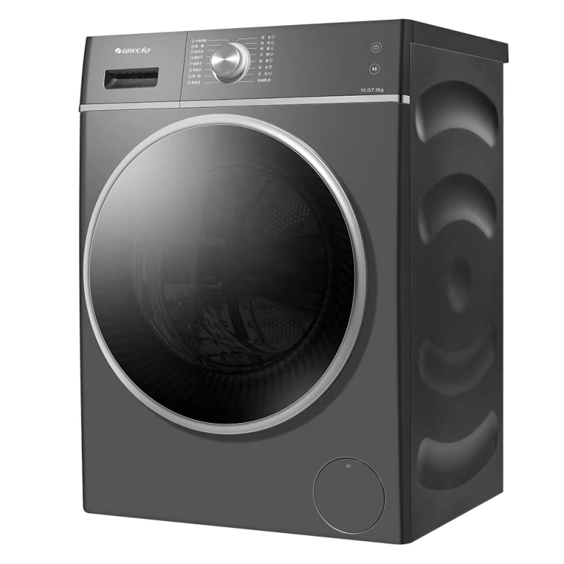 格力 (Haier) 纤净滚筒洗衣机 10kg 极净去污洗 烘护随心享 XQG100-DWB1401Dc1(珍珠黑)