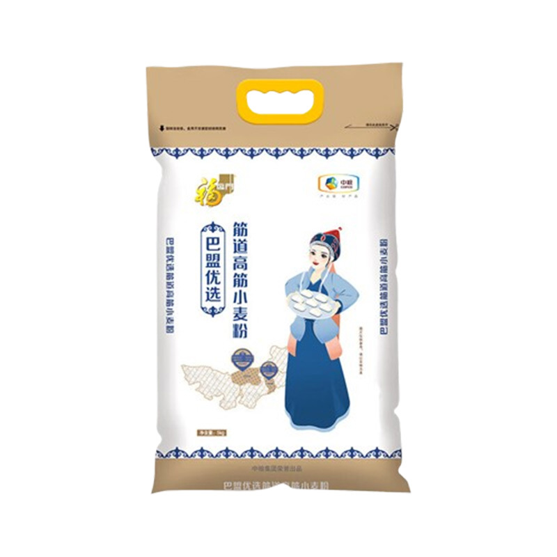 福临门小麦粉5kg保留自然麦香匠心均衡配比巴盟优选筋道高筋