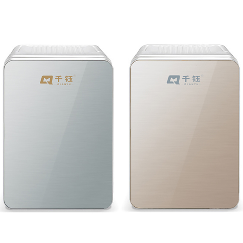 千钰 8L车载冰箱 单门式制冷 小型家用宿舍迷你小冰箱 半导体冷热箱 PD-8 银色玻璃面板 (车家两用)