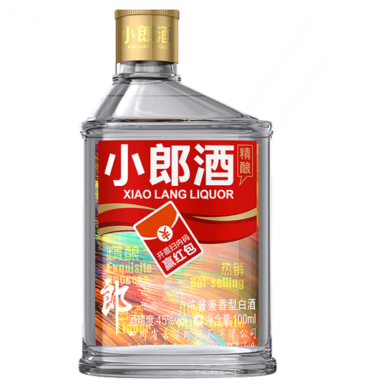 郎酒 小郎酒精酿版 45度 100ml*24 整箱装 兼香型白酒