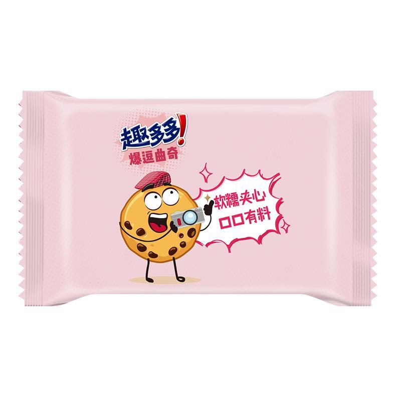 趣多多爆逗曲奇巧克力味牛奶蔓越莓味休闲零食饼干