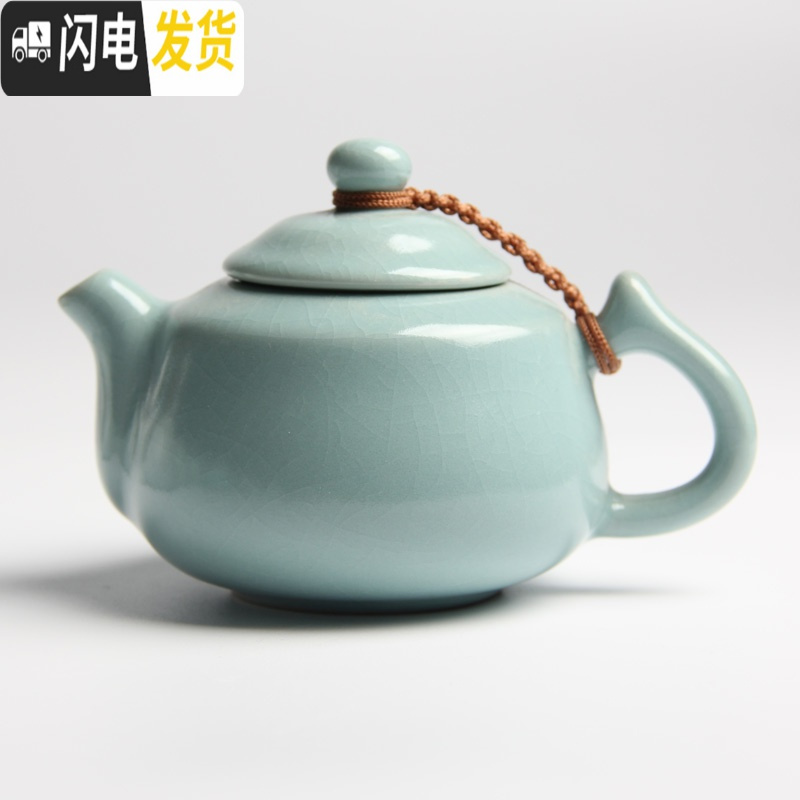 三维工匠侧把陶瓷功夫茶具开片汝瓷单壶大手抓壶手抓壶