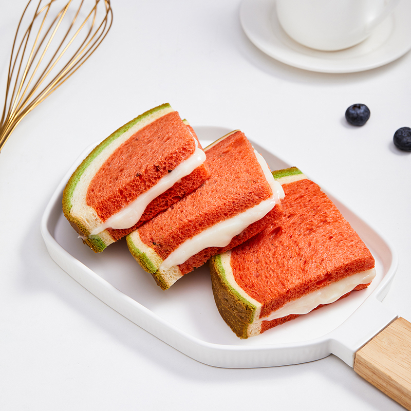 苏宁宜品a1西瓜吐司480g*2箱蛋糕早餐代餐食品儿童手撕小口袋面包火龙果哈密瓜网红零食小吃点心礼包