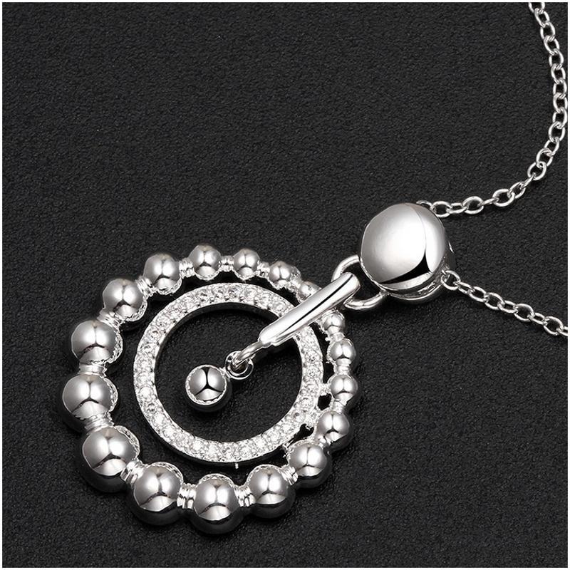 N693 Women Silver Necklace 镀925纯银女项链日韩版锁骨链潮人送女朋友七夕情人节礼物