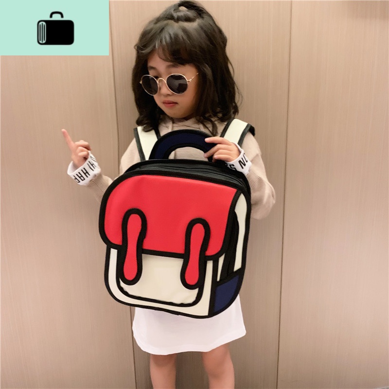 儿童书包幼儿园女童小中大班宝宝潮包二次元卡通男童3-5-6岁背包NEW LAKE女士双肩包