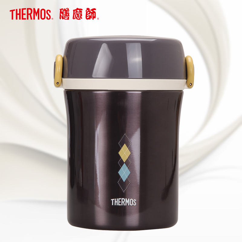 膳魔师,膳魔師(THERMO)饭盒/提锅JBC-800 灰色 670ML保温温饭盒/保温便当盒304不锈钢家用/通用
