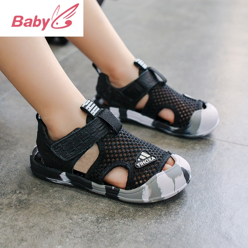 Suntek儿童凉鞋suntek男童凉鞋2021新款夏季中大童真皮宝宝男孩软底防滑儿童包头小童鞋凉鞋童 价格图片品牌报价 苏宁易购栗凡童装专营店