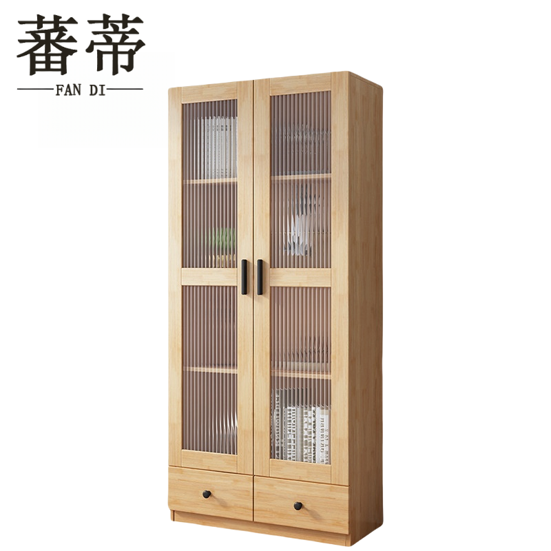 蕃蒂书柜二门二抽台高清大图