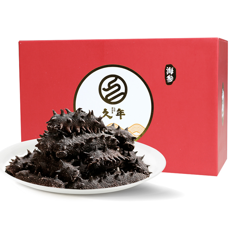 久年6A大连淡干海参干货50g野生辽刺参非即食特价深海老人小孩孕妇营养健康5-7头【拍下送鲍鱼汁】