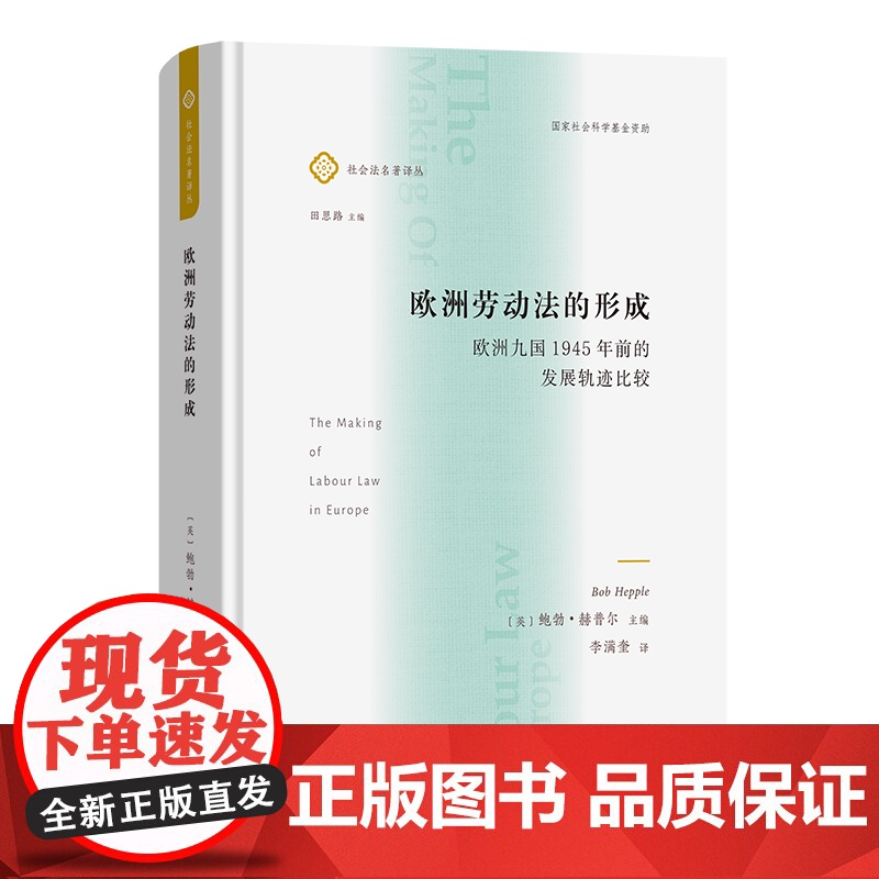 欧洲劳动法的形成 欧洲九国1945年前的发展轨迹比较 (英)鲍勃·赫普尔 编 李满奎 译 法律史社科 正版图书籍 商务印高清大图