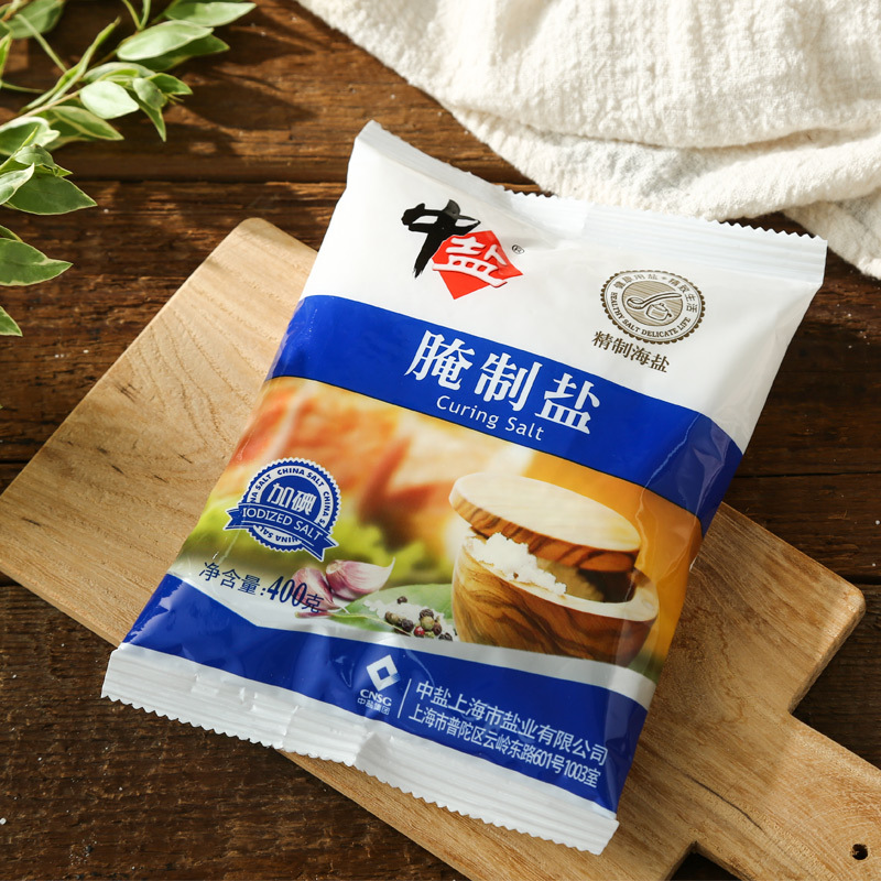 中盐 加碘腌制盐 400g/袋 厨房调味 食用盐