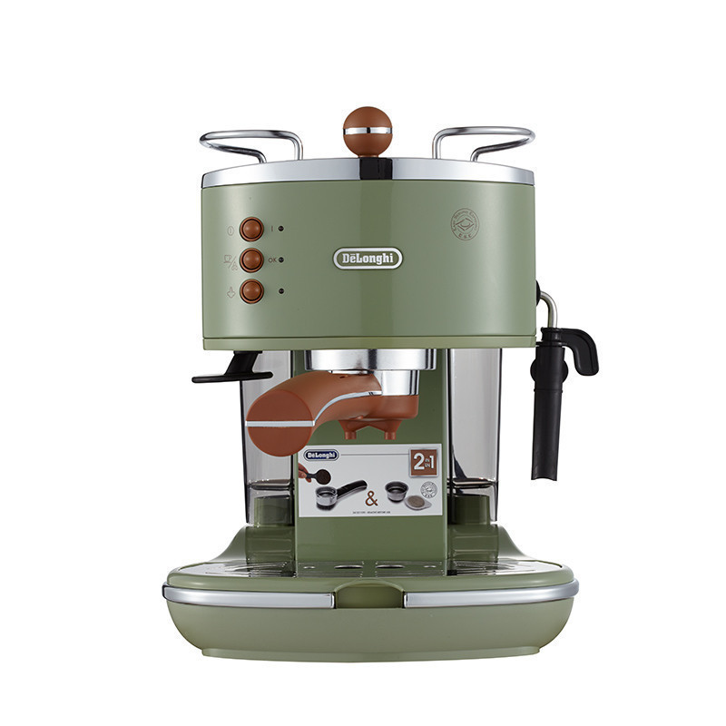 德龙(DeLonghi) ECO310.VGR 咖啡机 半自动咖啡机 手磨咖啡机 家用煮咖啡机 商用咖啡机 意式咖啡机