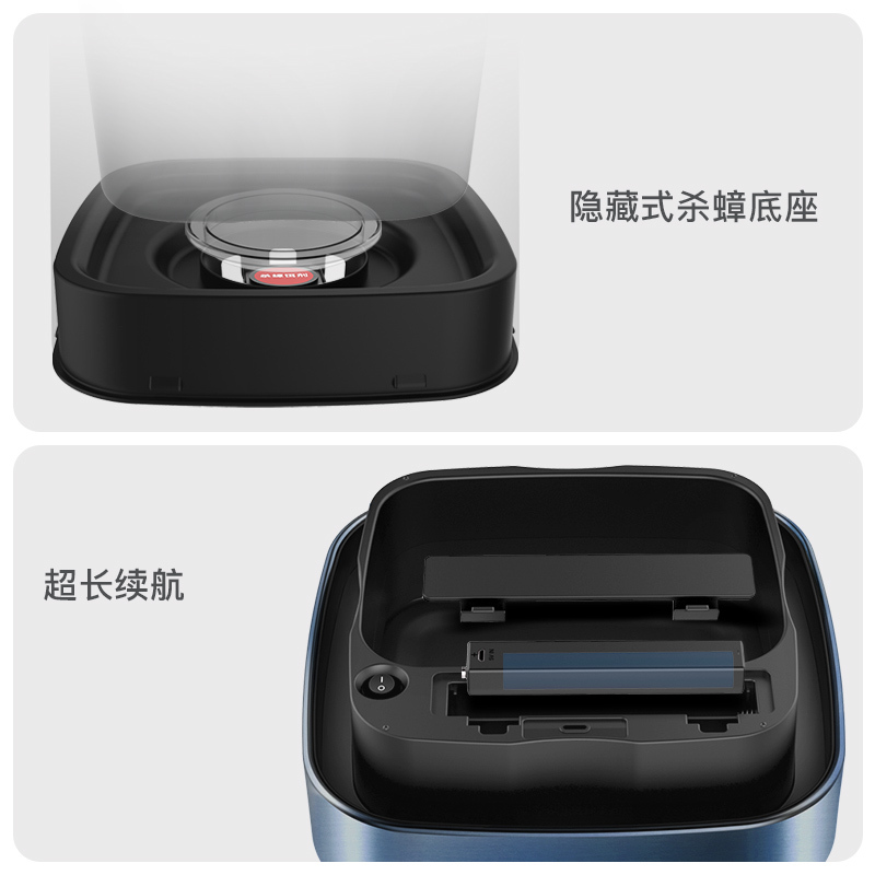 优百纳/Upella 欧式智能自动感应垃圾桶家用不锈钢方形垃圾桶8L分类办公室垃圾桶