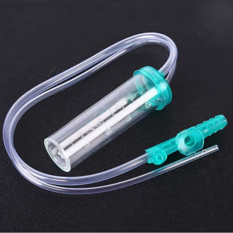 医用一次性使用吸痰器 红橡胶吸痰器新生儿婴儿吸痰管吸痰器 pvc材质25只图片