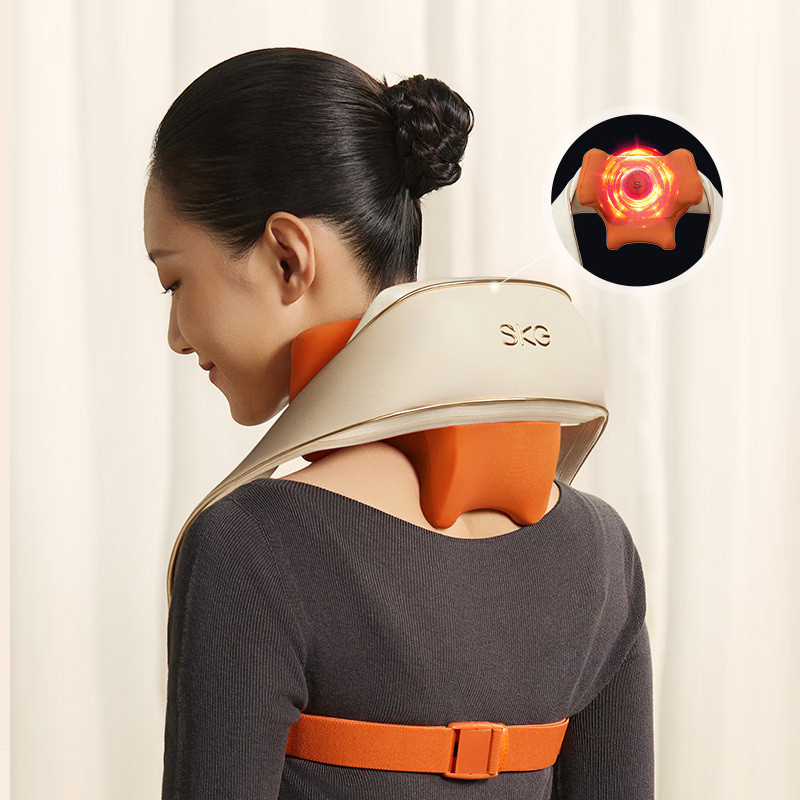 skg颈椎按摩器H5升级[王一博同款]红光聚灸热敷 肩颈背颈部披肩按摩仪 生日实用礼物送父母男女朋友
