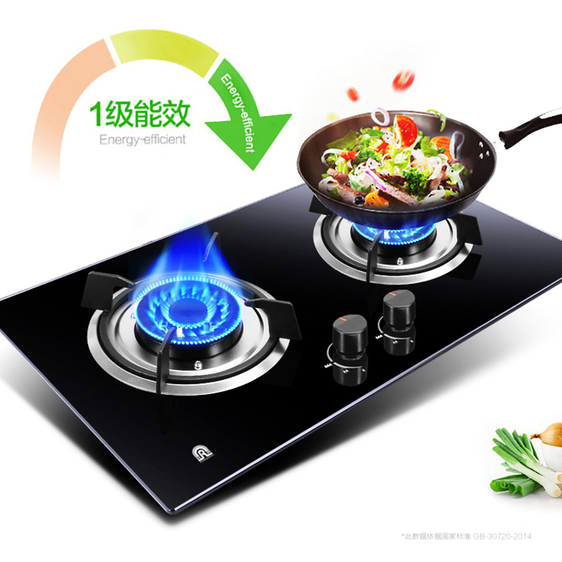 容声燃气灶JZY-Q71-QP04(玻璃)家用4.2KW大火力台嵌两用钢化玻璃双眼灶具液化气高清大图