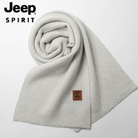 JEEPSPIRIT吉普正品新款男士围巾纯色围脖时尚保暖围巾_274 米色175cm以上