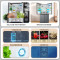 美的(Midea)慧鲜系列480升双变频一级能效十字四开门风冷超薄大容量家用智能冰箱BCD-480WSPZM(E)榭湖银