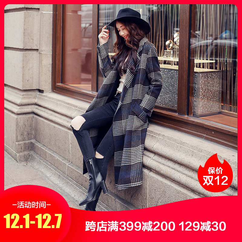 女款格子风衣_格子长款风衣搭配图片