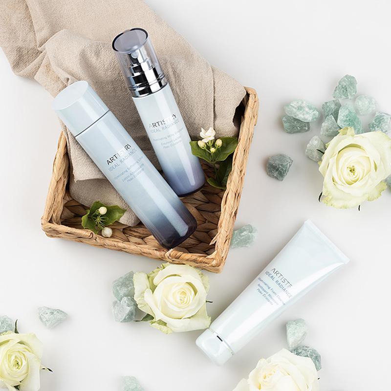 安利雅姿臻透焕白乳液套装洁面乳爽肤水乳液保湿正品护肤品