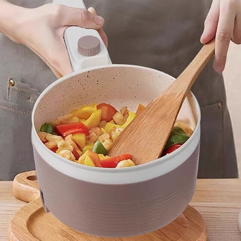 膳魔师(THERMOS)EHA-4311A-SP家用多功能电煮锅电热锅不粘内胆蒸煮两档 1.5L 电蒸锅高清大图