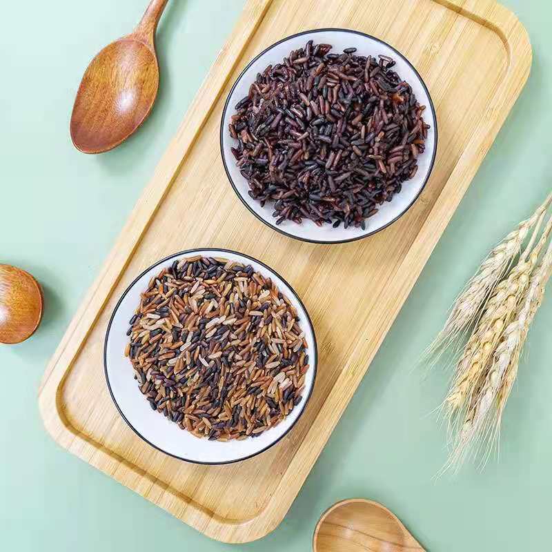 新三色糙米红米黑米糙米粗粮胚芽饭五谷杂粮500g*3袋装高清大图