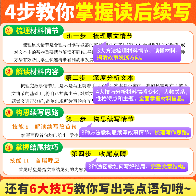 [英语满分作文]❤积累好词句 [正版]2024高中英语作文读后续写高中英语写作新高考英语作文新题型应用文英语满分作文高分高清大图