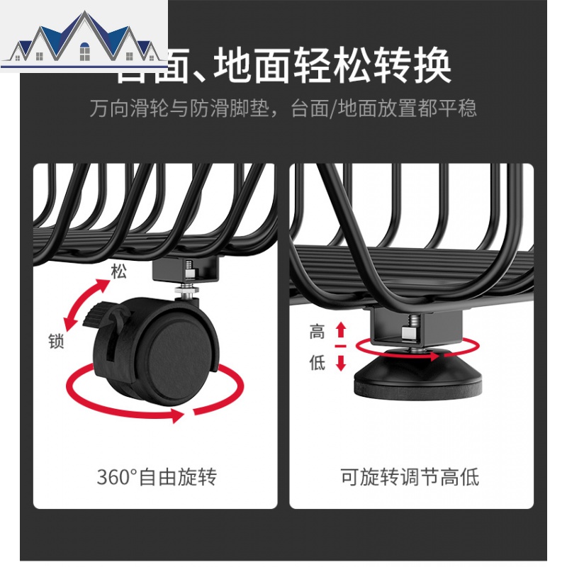 厨房蔬菜置物架放水果蔬菜篮落地多层夹缝架子侧边收纳筐小型家用 三维工匠高清大图