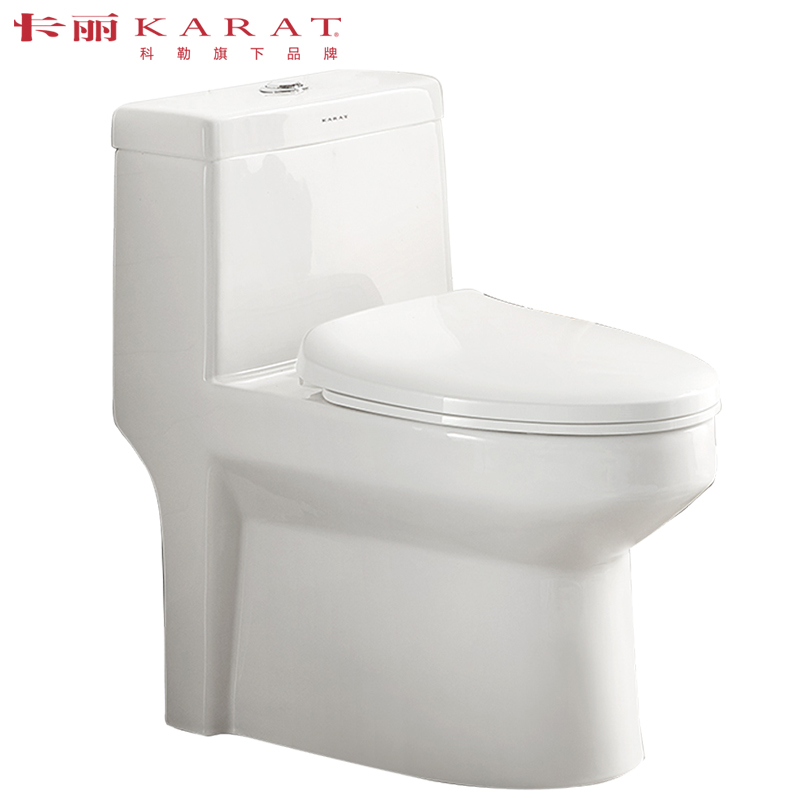 科勒旗下品牌KARAT卡丽连体抽水马桶防臭节水科勒座便器静音虹吸坐便器76384/76385