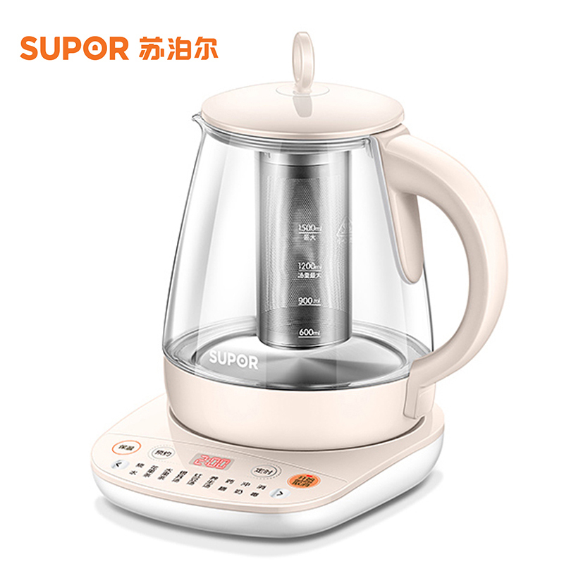 苏泊尔(SUPOR ) SW-15Y10 全自动加厚玻璃 电热水壶(计价单位：台)粉色