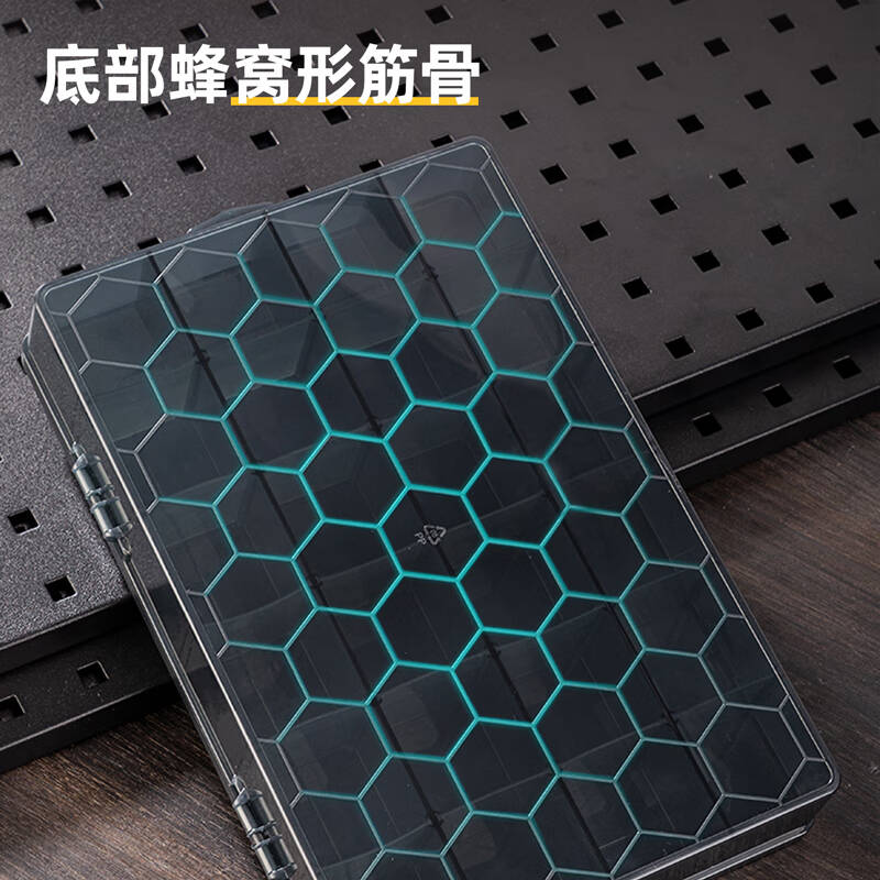 得力工具 DL432308 零件盒24格(黑)33.5*23*6cm(单位:只)高清大图
