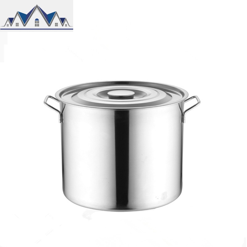 不锈钢米桶家用收纳防潮20斤50斤米缸防虫30斤面粉桶储米桶箱10KG 三维工匠收纳桶 直径45高26加厚（60斤米）