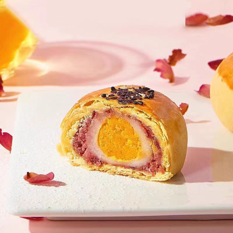 [1盒装]稻香村芝士味蛋黄酥110g/盒咸蛋黄酥糕点心零食团购送礼品早餐高清大图