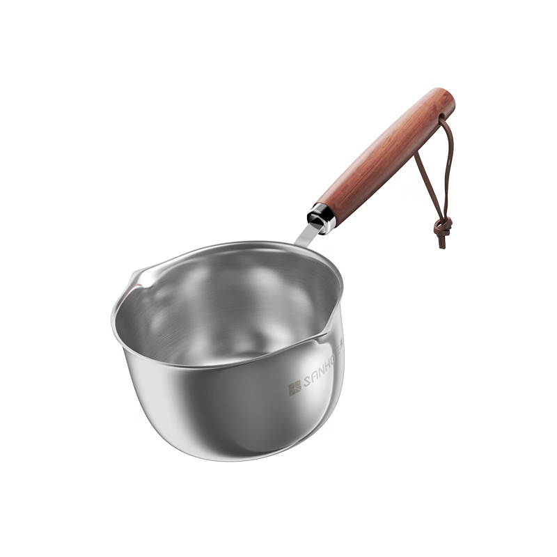 三禾油勺快速受热均匀轻松便捷自带刻度标识泼油勺GN09P6高清大图