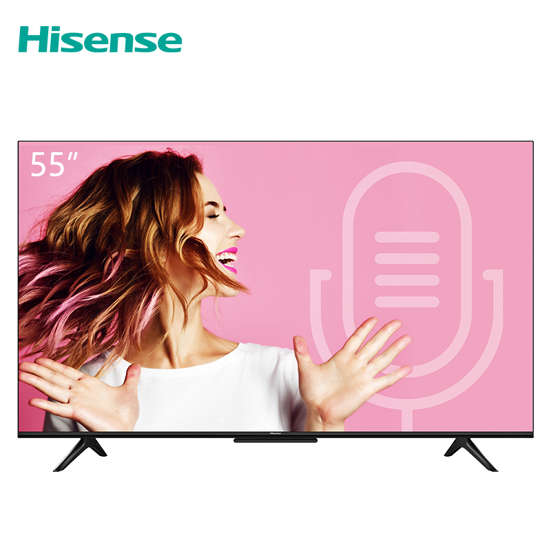 海信(Hisense)HZ55E3D-PRO 55英寸 4K超高清 HDR 无边全面屏 AI声控 人工智能平板电视机