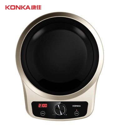 康佳(KONKA)电磁炉多功能家用凹面灶2100W大功率旋钮触控KEO-21AS11