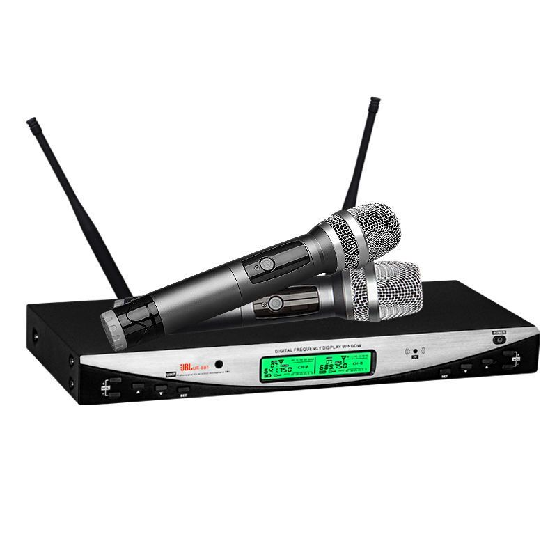 真分集无线话筒专业一拖二ktv家庭会议舞台防啸叫头戴式麦克风